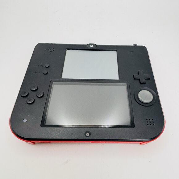 Nintendo 2DS Handheld Console Black/Red. No Charger or Stylus Tested. Works. - Picture 1 of 14
